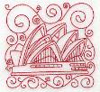 Picture of Sydney opera house Machine Embroidery Design