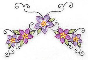 Picture of Floral arch Machine Embroidery Design
