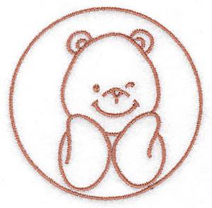 Picture of Bear Smiling Machine Embroidery Design