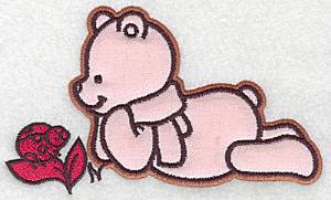Picture of Bear & Ladybug Applique Machine Embroidery Design