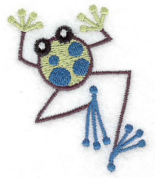 Picture of Small Frog Machine Embroidery Design