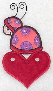 Picture of Ladybug Appliqiue Machine Embroidery Design
