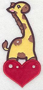 Picture of Giraffe Applique Machine Embroidery Design