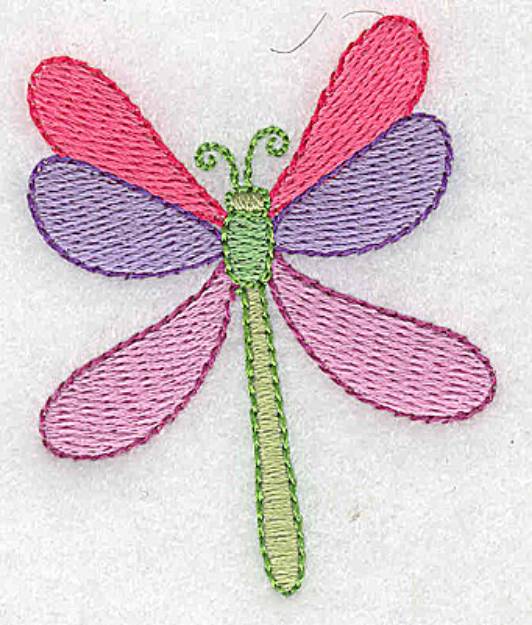 Picture of A Dragonfly Machine Embroidery Design