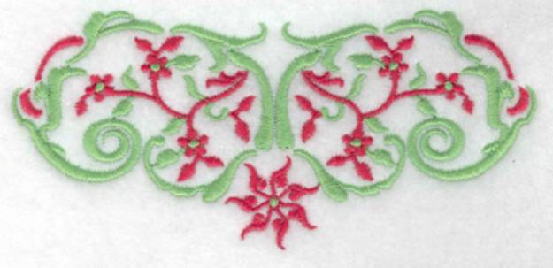 Picture of Floral Top Design Machine Embroidery Design