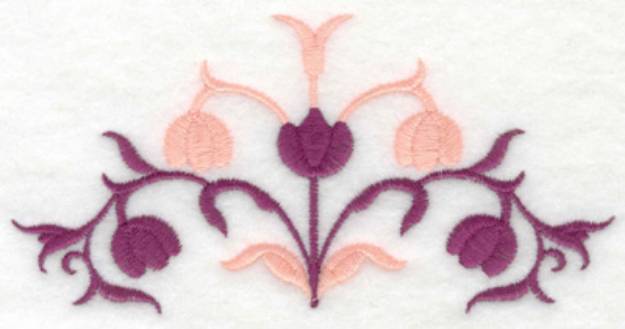 Picture of Partial Tulip Design Machine Embroidery Design
