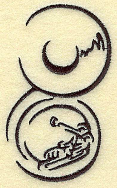 Picture of Sousaphone Machine Embroidery Design
