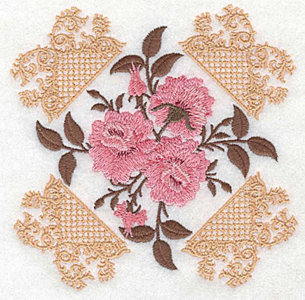 Picture of Victorian Roses Machine Embroidery Design