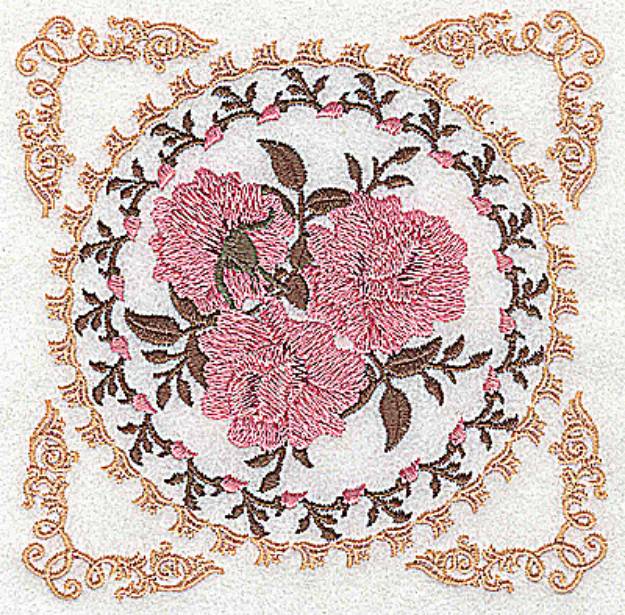Picture of Circle Of Roses Machine Embroidery Design