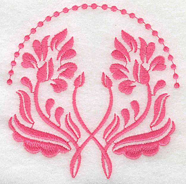 Picture of Double Blooms Machine Embroidery Design