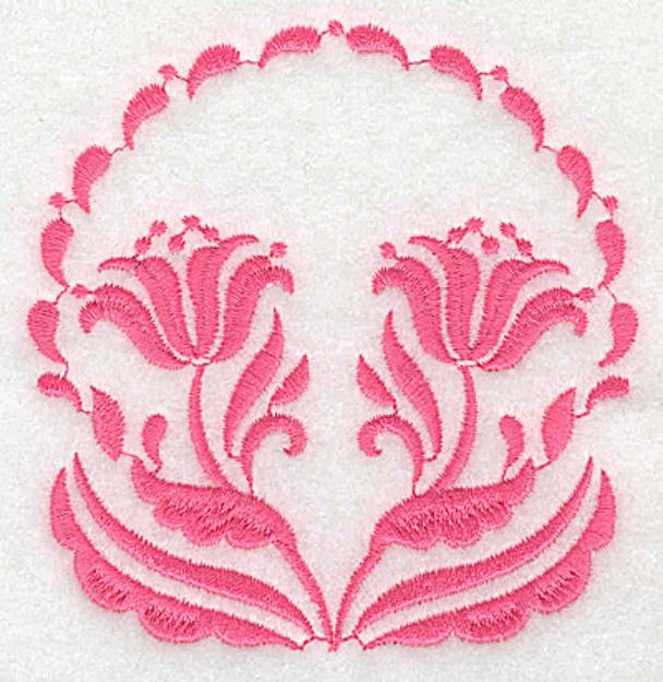 Picture of Double Flowers Machine Embroidery Design