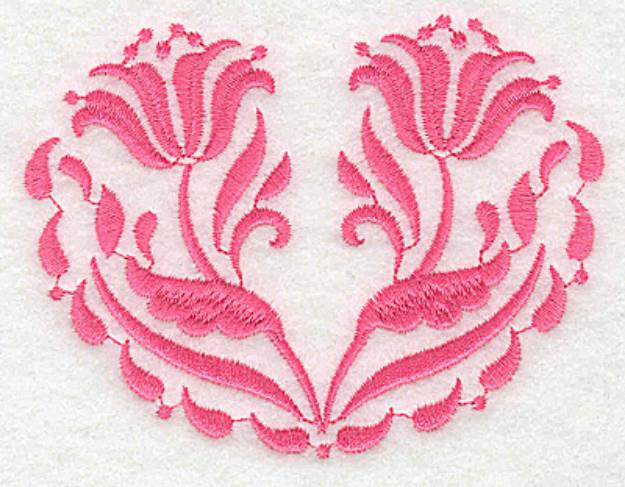 Picture of Floral Twins Machine Embroidery Design