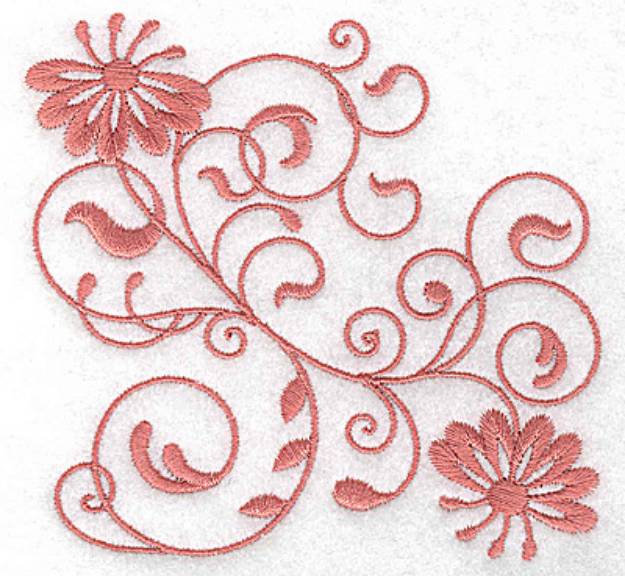 Picture of Decorative Floral Design Machine Embroidery Design