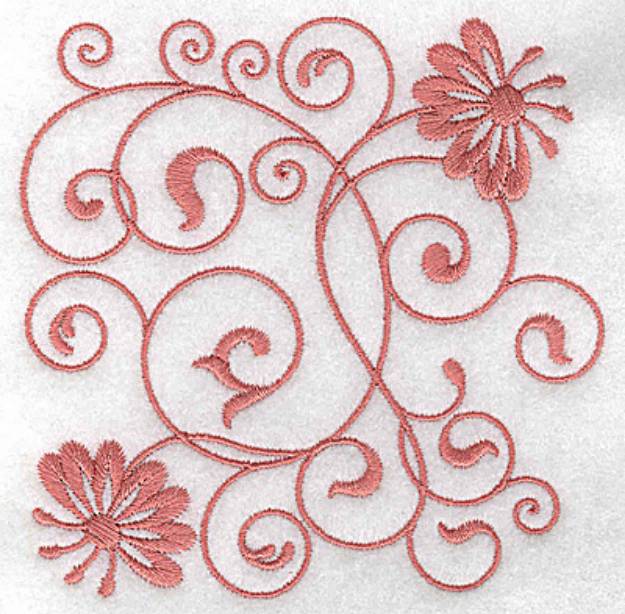 Picture of Beautiful Floral Design Machine Embroidery Design
