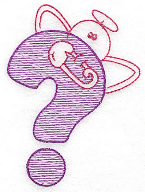 Picture of Question Mark Machine Embroidery Design