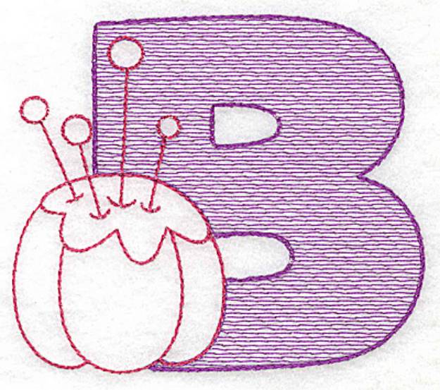 Picture of Sewing Letter B Machine Embroidery Design