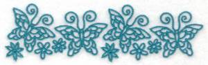 Picture of Row of Butterflies Machine Embroidery Design