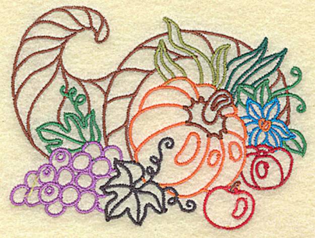 Picture of Cornucopia Machine Embroidery Design