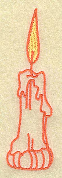Picture of Candle Outline Machine Embroidery Design