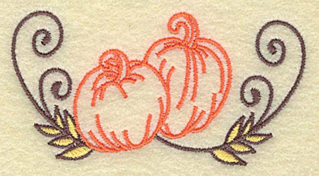 Picture of Pumpkin Design Machine Embroidery Design