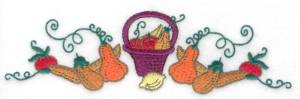 Picture of Harvest Basket Design Machine Embroidery Design