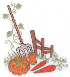 Picture of Harvest Scene Machine Embroidery Design