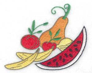 Picture of Fruits & Veggies Machine Embroidery Design