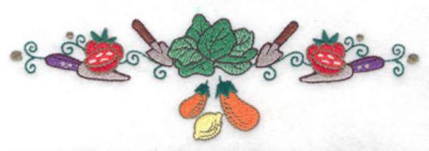 Picture of Fruit & Veggie Borders Machine Embroidery Design