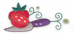 Picture of Tomatoes & Knife Machine Embroidery Design