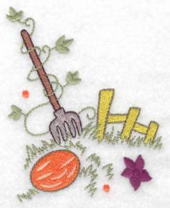 Picture of Fence & Pitchfork Machine Embroidery Design