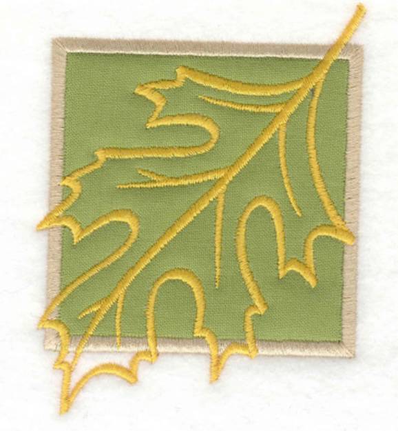 Picture of Leaf Outline Applique Machine Embroidery Design