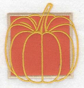 Picture of Pumpkin Applique Machine Embroidery Design