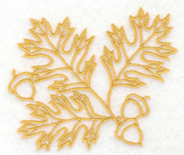 Picture of Oak Leaves & Acorns Machine Embroidery Design