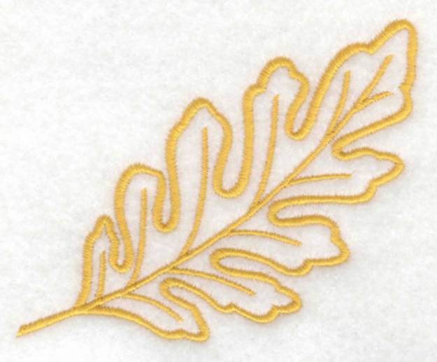 Picture of Oak Leaf Outline Machine Embroidery Design