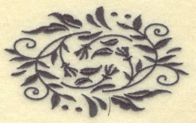 Picture of Oval Vines C Machine Embroidery Design