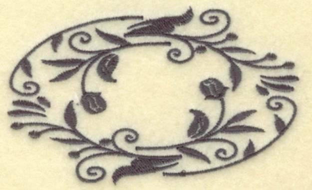 Picture of Oval Vines G Machine Embroidery Design