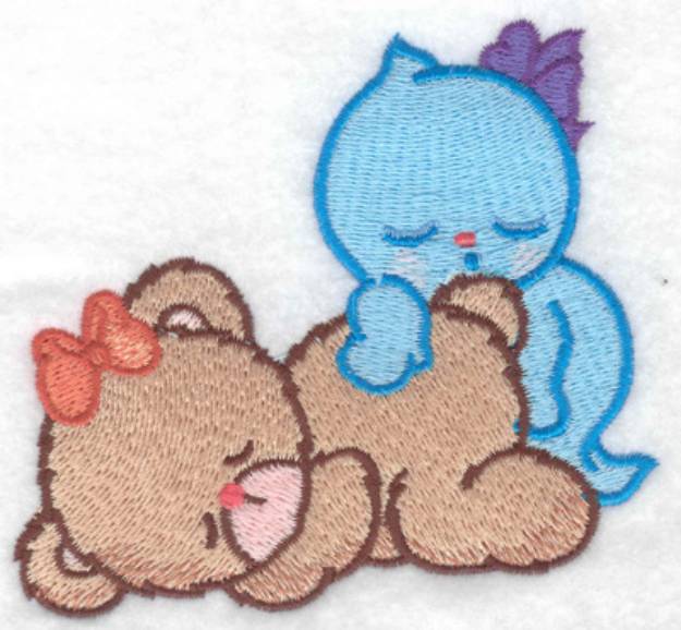 Picture of Bear & Ghost Machine Embroidery Design