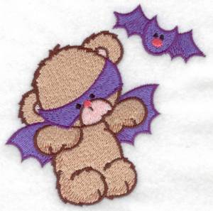Picture of Bat Bear & Bat Machine Embroidery Design