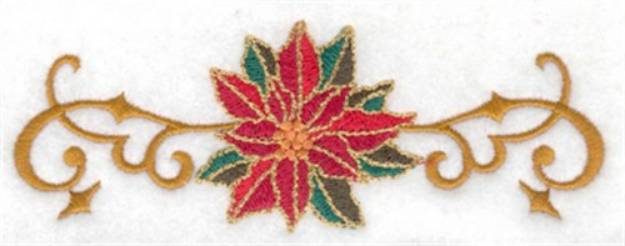Picture of Poinsettia & Vines Machine Embroidery Design