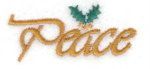 Picture of Peace & Holly Machine Embroidery Design