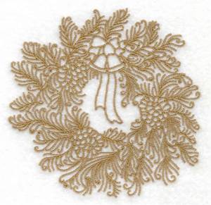 Picture of Wreath With Bells Machine Embroidery Design