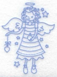 Picture of Angel With Ornament Machine Embroidery Design
