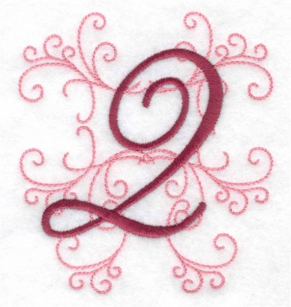 Picture of Swirl Monogram 2 Machine Embroidery Design