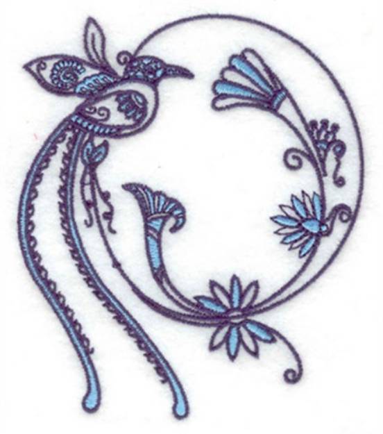 Picture of Fancy Bird Machine Embroidery Design