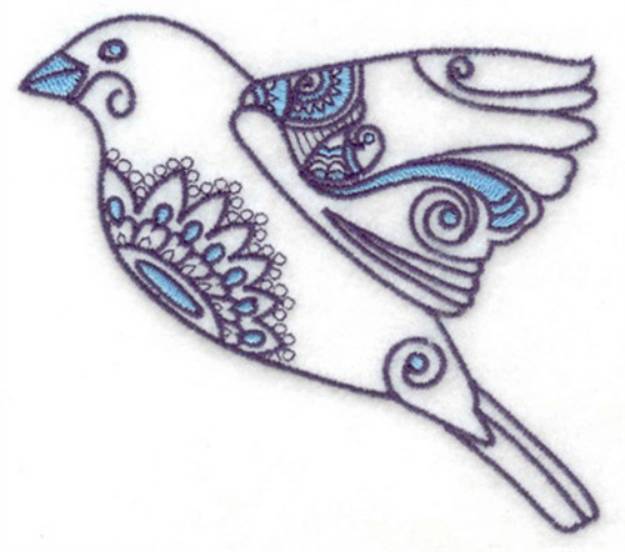 Picture of Flying Birdie Machine Embroidery Design