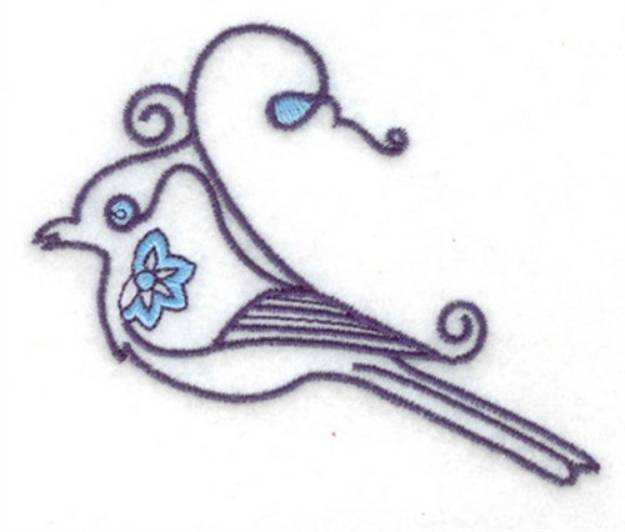 Picture of Little Bird Machine Embroidery Design