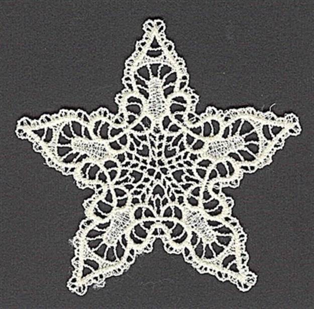 Picture of FSL Lace Star Machine Embroidery Design