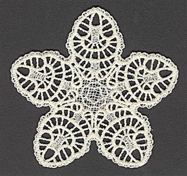 Picture of FSL Star Lace Machine Embroidery Design