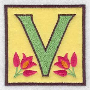Picture of V Applique Machine Embroidery Design