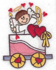 Picture of Cupid Train Machine Embroidery Design